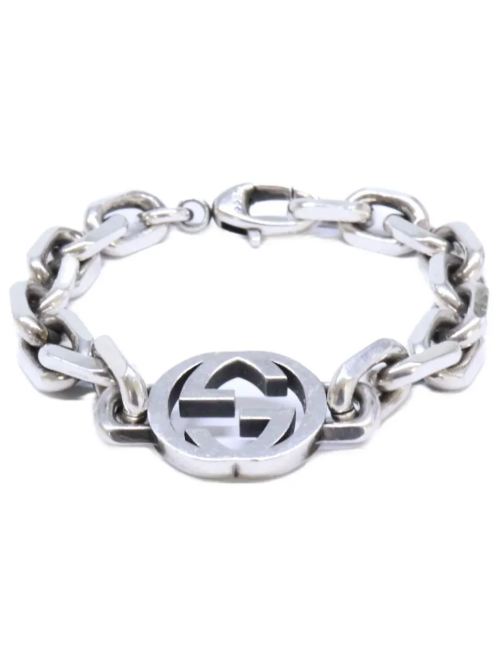 Gucci Interlocking Bracelet Silver